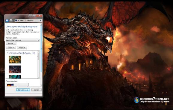 Dragon Windows 7 Theme with sound effect screenshot