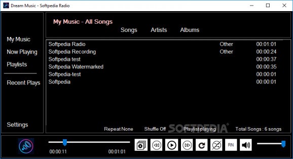 Dream Music Player screenshot