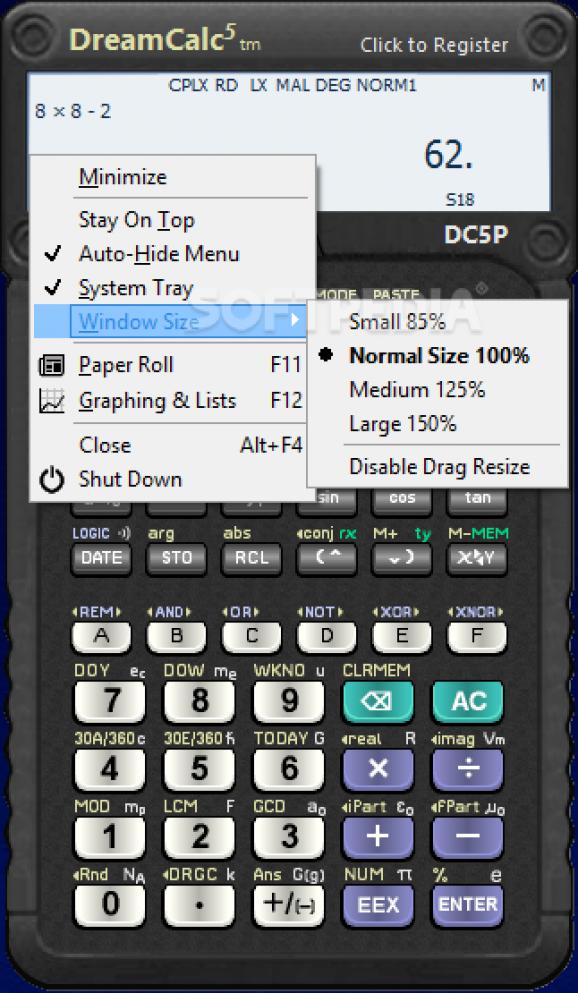 DreamCalc Professional Edition screenshot