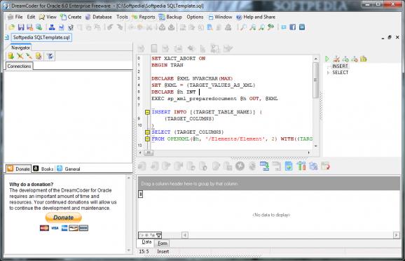 DreamCoder for Oracle Enterprise Freeware Edition screenshot