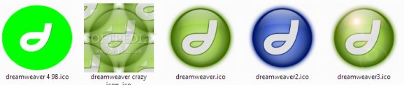 Dreamweaver 8 icons screenshot