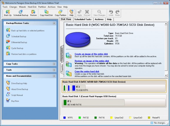 Drive Backup Server Edition screenshot