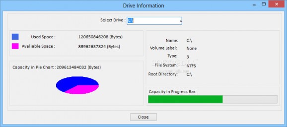 Drive Information screenshot