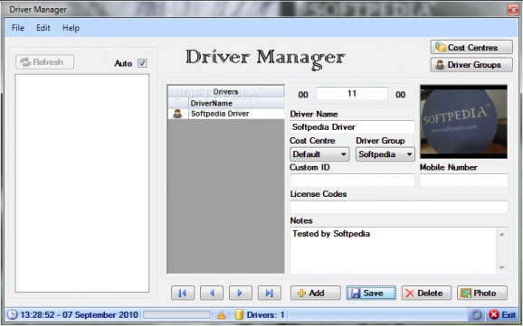 Driver Manager screenshot