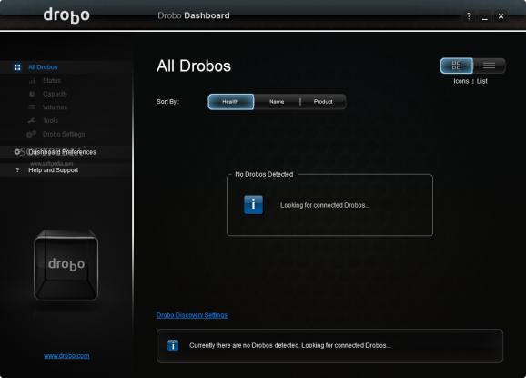 Drobo Dashboard screenshot