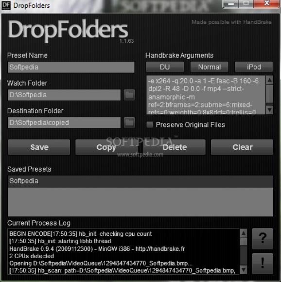 DropFolders screenshot