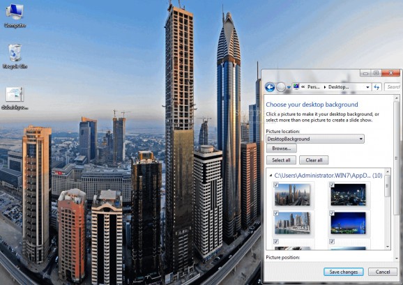 Dubai Skyscrapers Windows 7 Theme screenshot