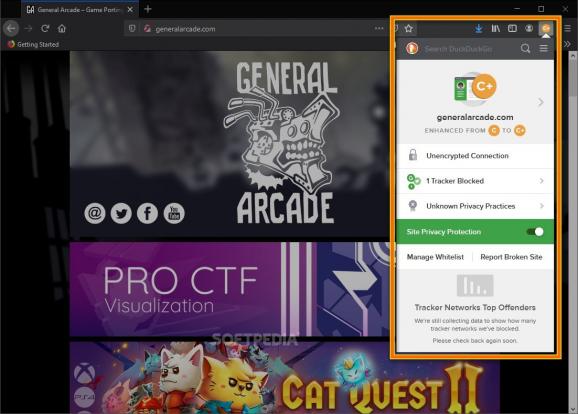 DuckDuckGo Privacy Essentials for Firefox screenshot