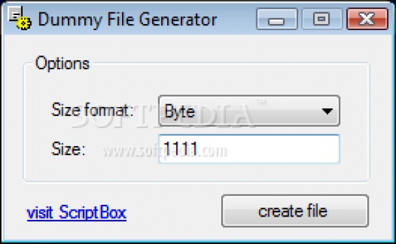 Dummy File Generator screenshot