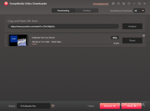 DumpMedia Video Downloader screenshot