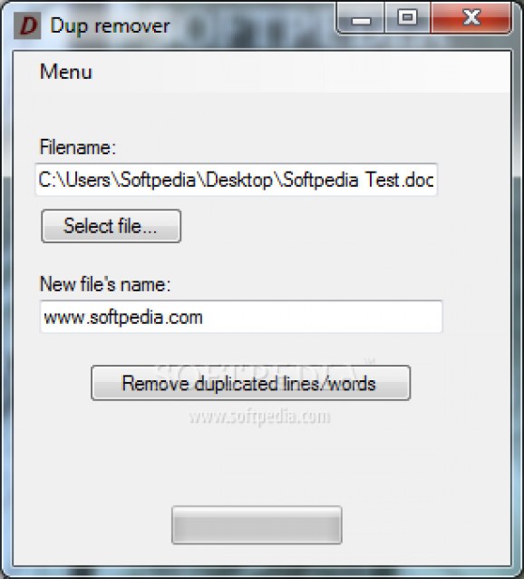 Dup remover screenshot