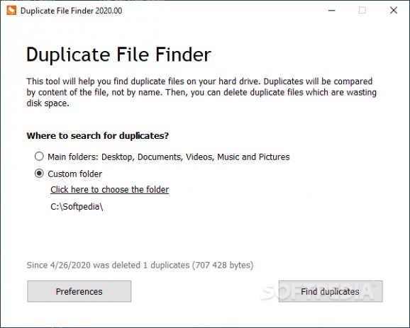 Duplicate File Finder screenshot
