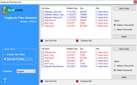 Duplicate Files Remover screenshot