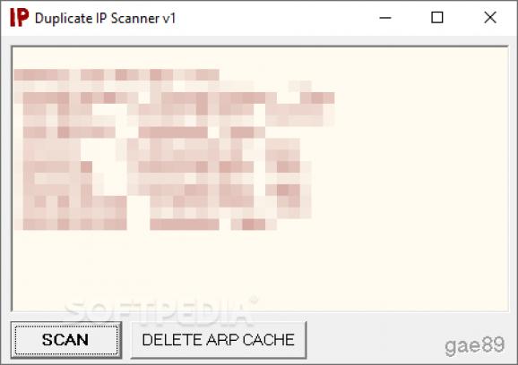Duplicate IP Scanner screenshot