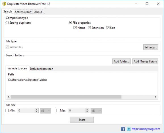 Duplicate Video Remover Free screenshot