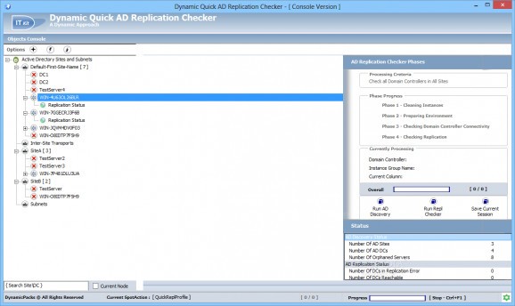 Dynamic Quick AD Replication Checker screenshot