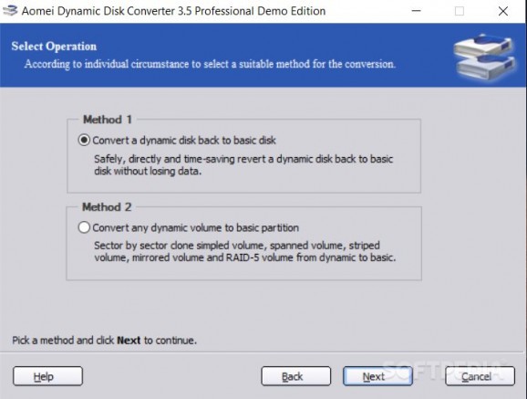 Dynamic Disk Converter Professional screenshot