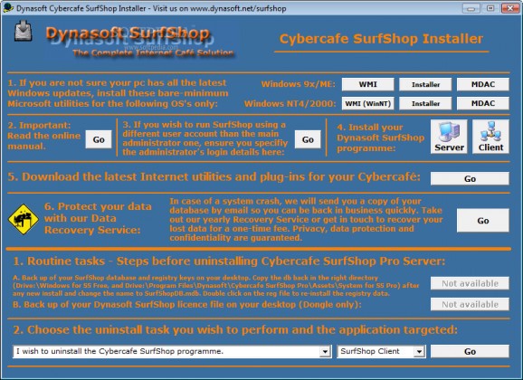 Dynasoft Cybercafe SurfShop Free screenshot