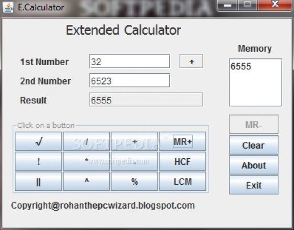 E.Calculator screenshot