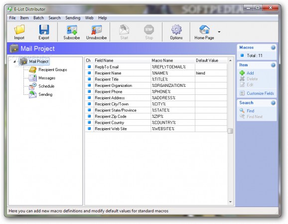 E-List Distributor screenshot