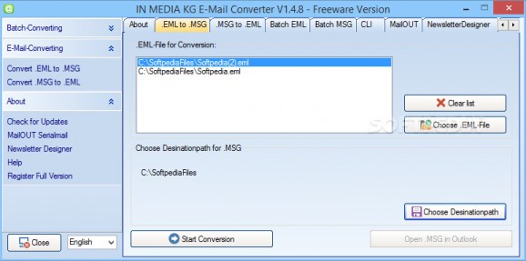 E-Mail Converter screenshot