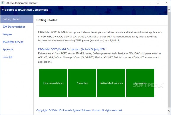 EAGetMail POP3 & IMAP4 .NET Component screenshot