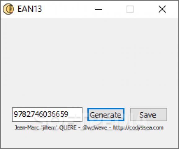 EAN13 Barcode Generator screenshot