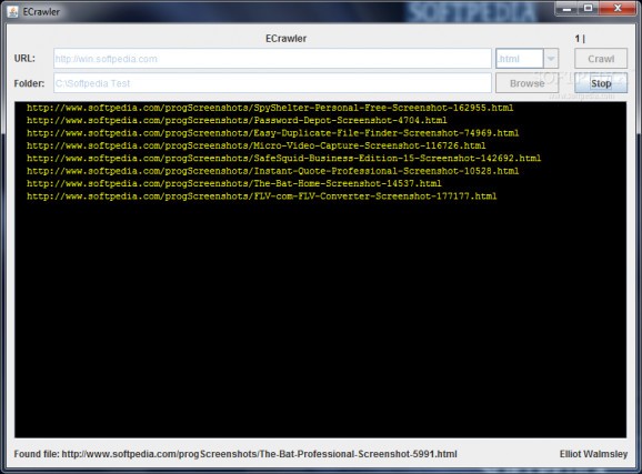 ECrawler screenshot