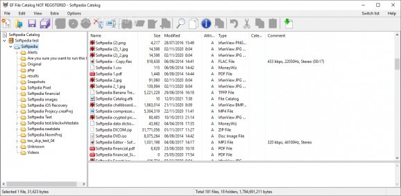 EF File Catalog screenshot
