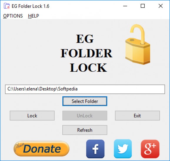 EG Folder Lock screenshot