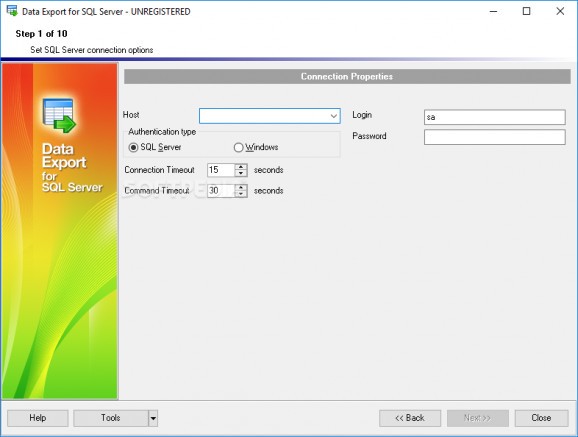 EMS Data Export for SQL Server screenshot