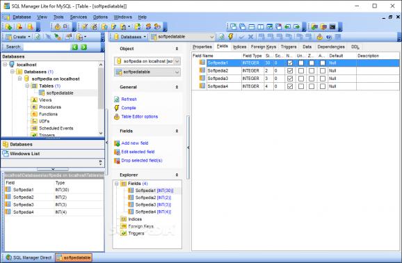 SQL Manager Lite for MySQL screenshot