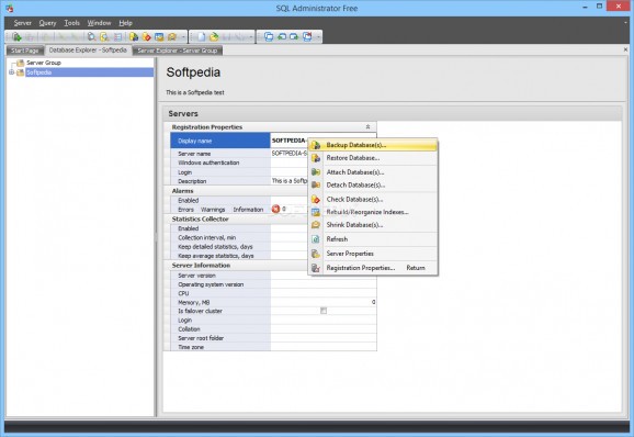 EMS SQL Administrator Free for SQL Server screenshot