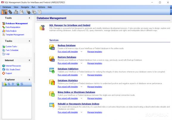 SQL Management Studio for InterBase & Firebird screenshot