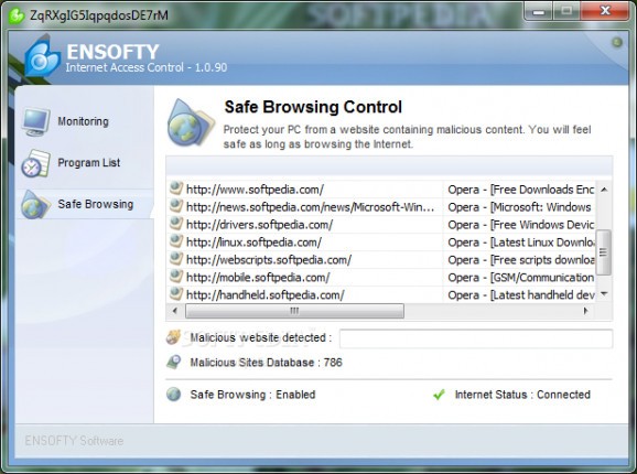 ENSOFTY Internet Access Control screenshot