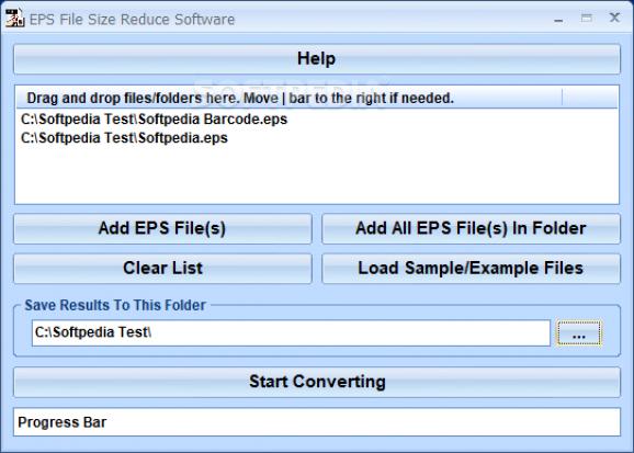 EPS File Size Reduce Software screenshot