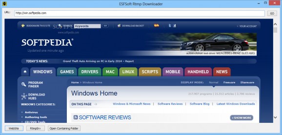 ESFSoft Rtmp Downloader screenshot