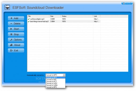 ESFSoft Soundcloud Downloader screenshot
