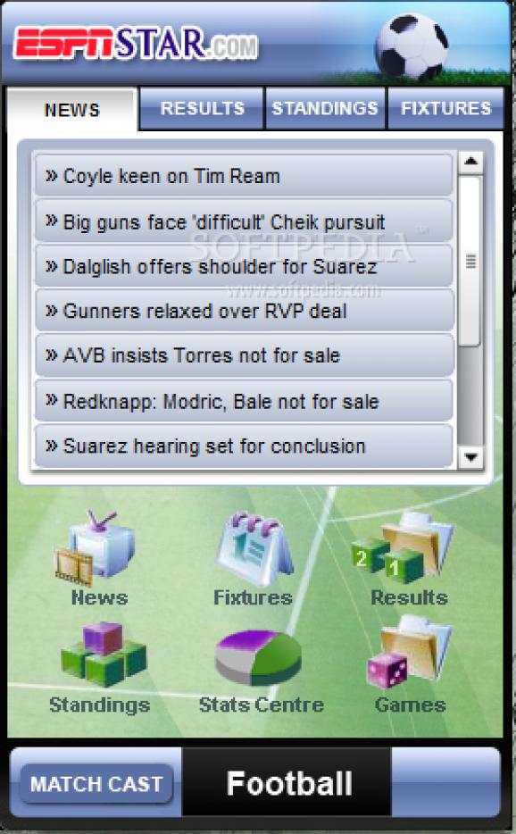 ESPNSTAR.com Football Widget screenshot