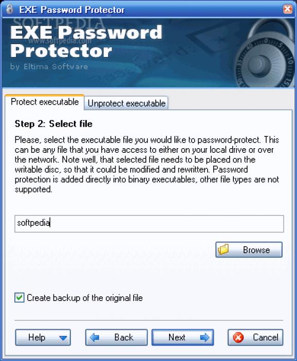 EXE Password Protector screenshot