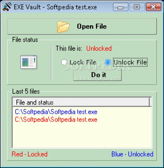 EXE Vault screenshot