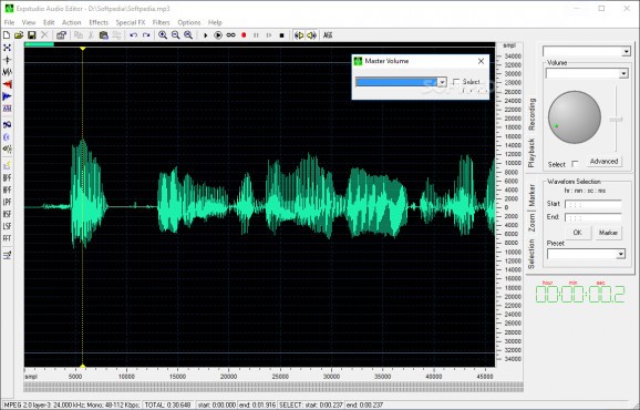EXPStudio Audio Editor screenshot