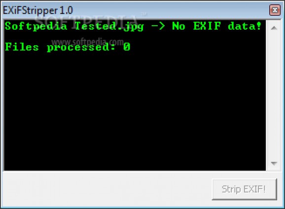 EXiFStripper screenshot