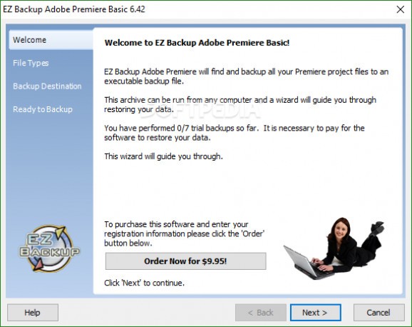 EZ Backup Adobe Premiere Basic screenshot