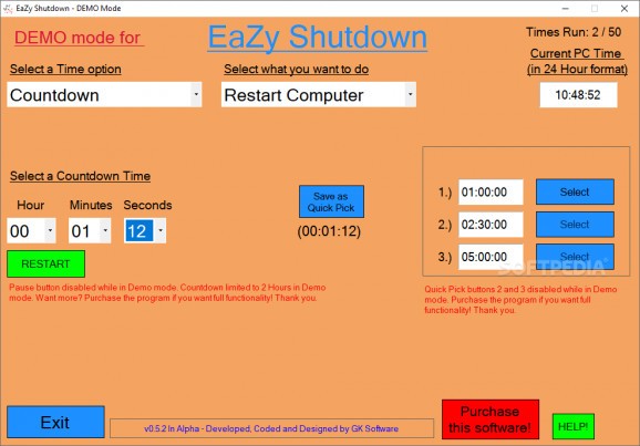 EaZy Shutdown screenshot