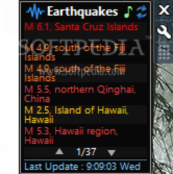 Earthquakes Meter screenshot