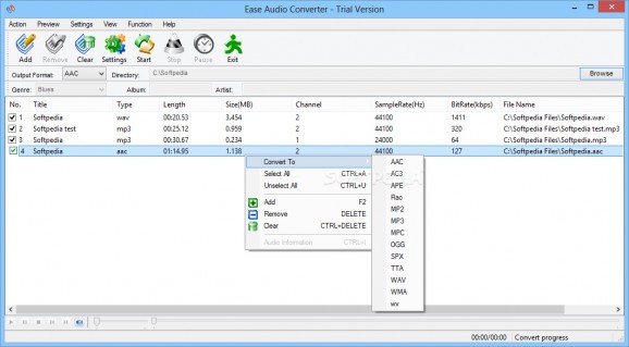 Ease Audio Converter screenshot
