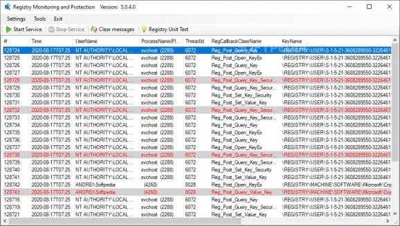 EaseFilter Registry Control Filter Driver SDK screenshot