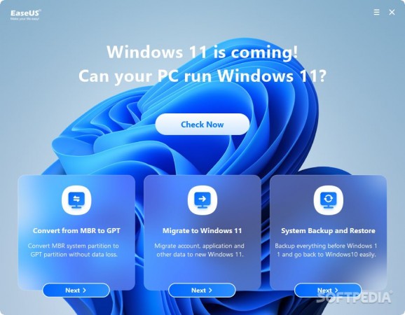 EaseUS Windows 11 Upgrade Checker screenshot