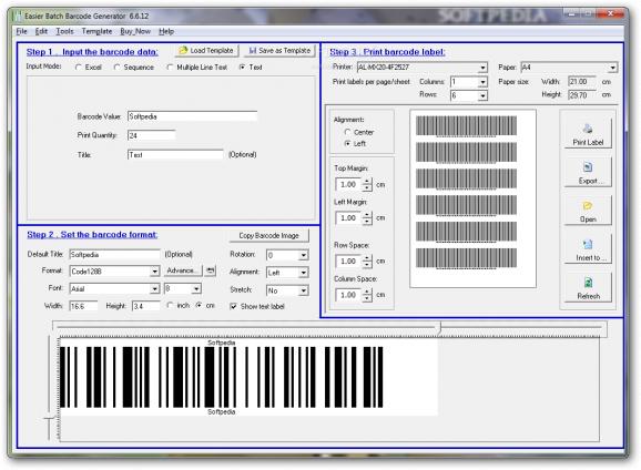 Easier Batch Barcode Generator screenshot